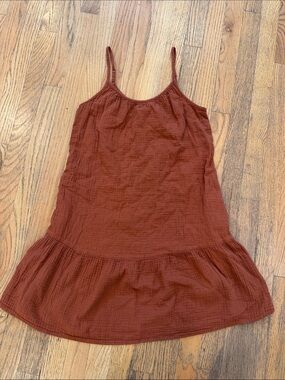 Universal Thread Rust-Brown Textured Tank Dress